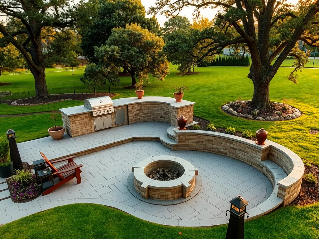 Premium hardscape materials used in Retaining Wall Installation